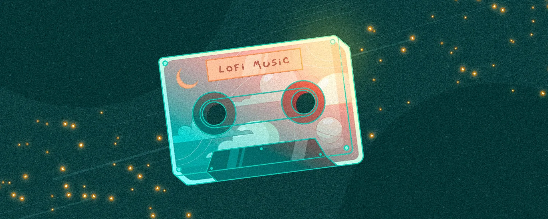 Cassette with written note: LoFi Music